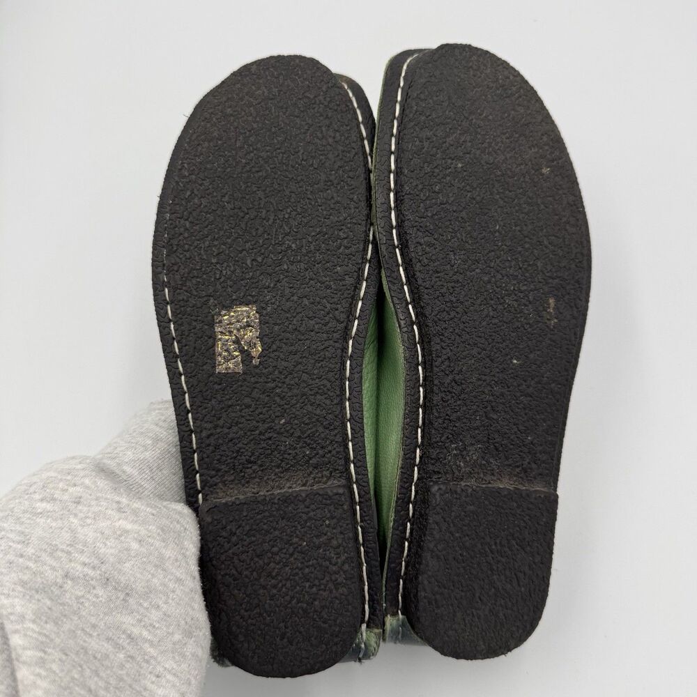 L’Artiste Spring Step Dezi Green Leather Rose Flower Flats Women EU 40 US 9 - Picture 4 of 11